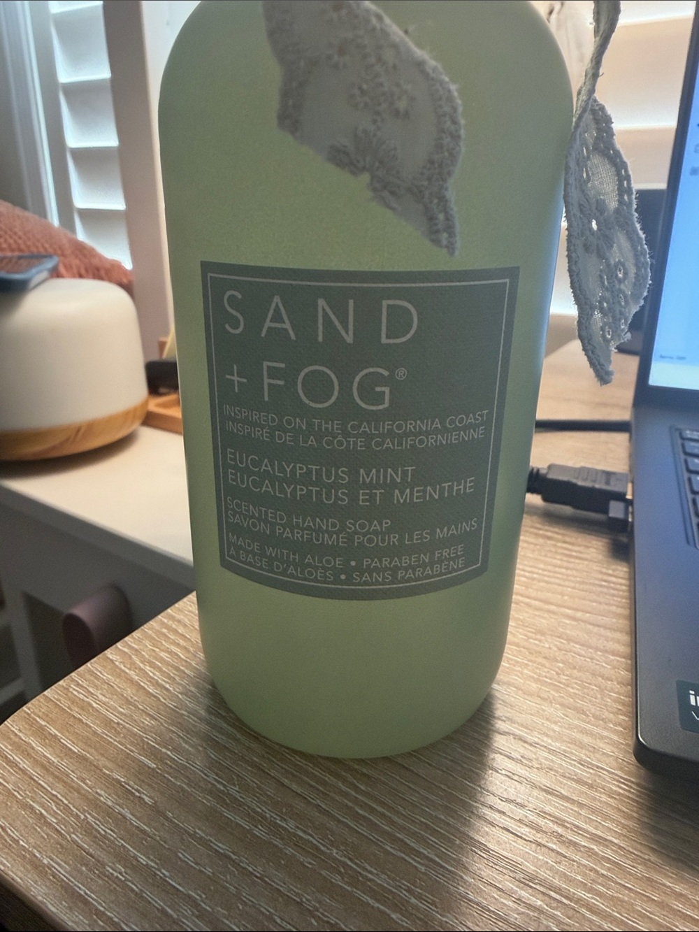 Sand + Fog hand wash eucalyptus mint